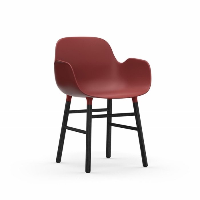 Normann Copenhagen Form Armchair Stol - Sort - Rd