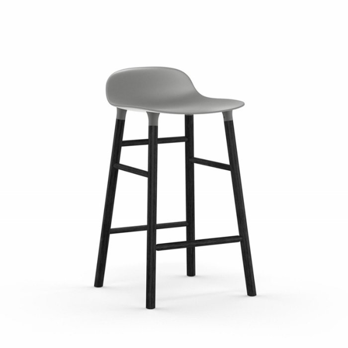 Normann Copenhagen Form Barstol 65 cm. - Sort - Gr