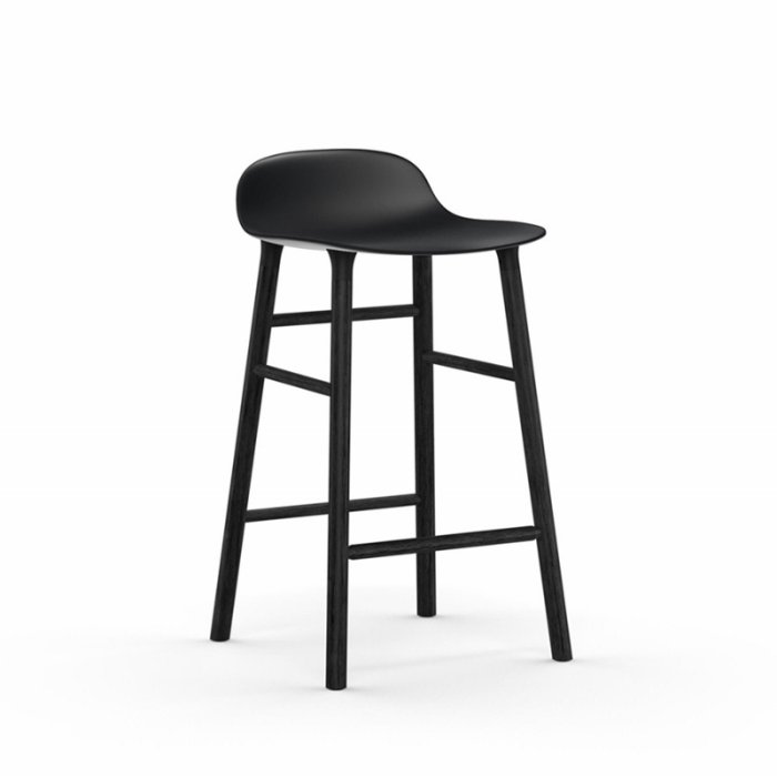 Normann Copenhagen Form Barstol 65 cm. - Sort - Sort