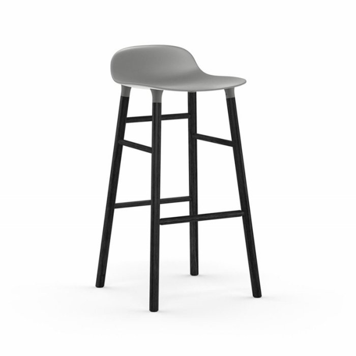 Normann Copenhagen Form Barstol 75 cm. - Sort/Gr