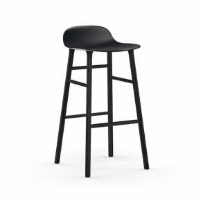 Normann Copenhagen Form Barstol 75 cm. - Sort/Sort