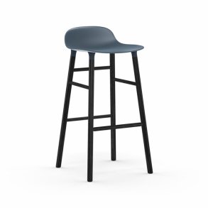 Normann Copenhagen Form Barstol 75 cm. - Sort/Bl