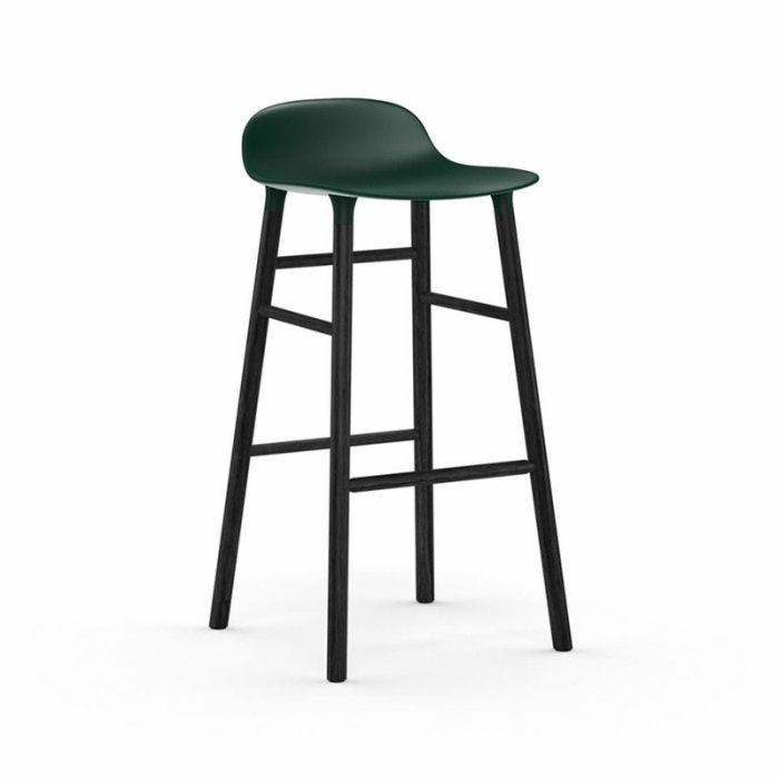 Normann Copenhagen Form Barstol 75 cm. - Sort/Grn