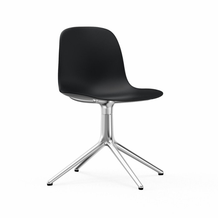 Normann Copenhagen Form Chair Swivel - Alu - Sort