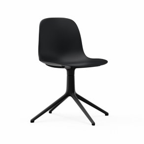 Normann Copenhagen Form Chair Swivel - Alu Sort - Sort