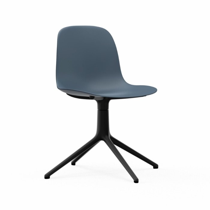 Normann Copenhagen Form Chair Swivel - Alu Sort - Bl