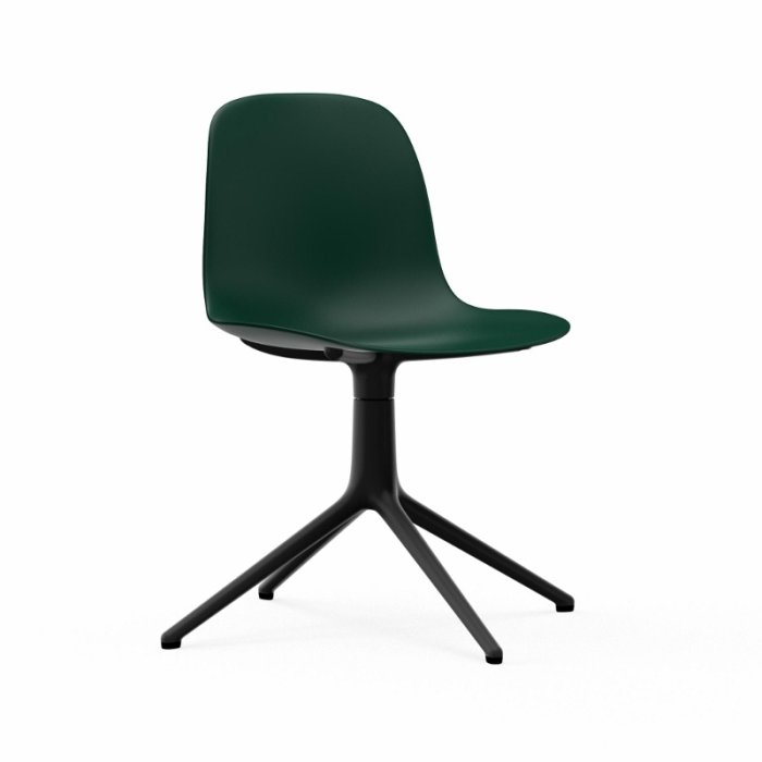 Normann Copenhagen Form Chair Swivel - Alu Sort - Grn