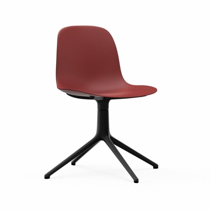 Normann Copenhagen Form Chair Swivel - Alu Sort - Rd