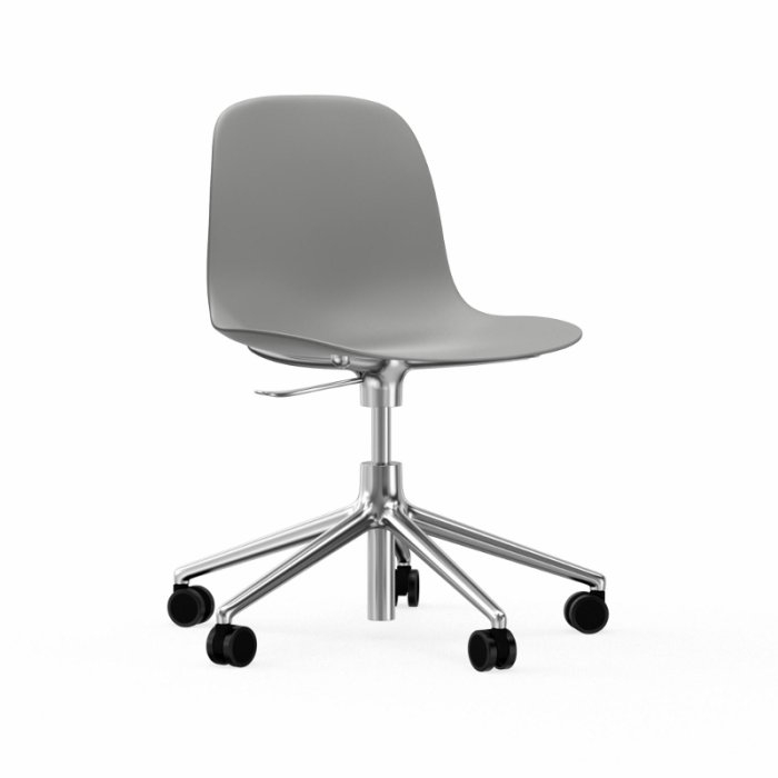 Normann Copenhagen Form Chair Swivel Med Hjul - Alu - Gr