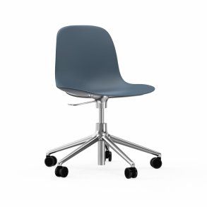 Normann Copenhagen Form Chair Swivel Med Hjul - Alu - Bl
