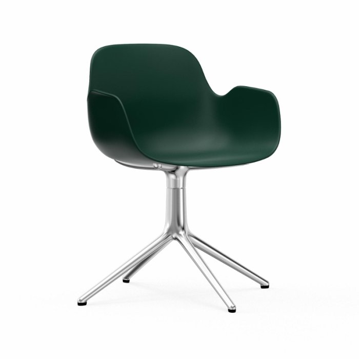 Normann Copenhagen Form Armchair Swivel - Alu - Grn