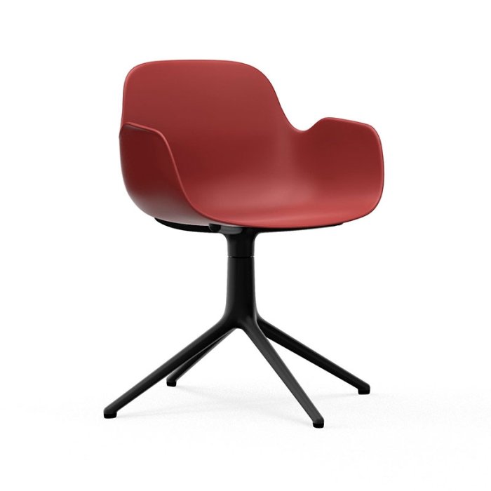 Normann Copenhagen Form Armchair Swivel - Sort Alu - Rd