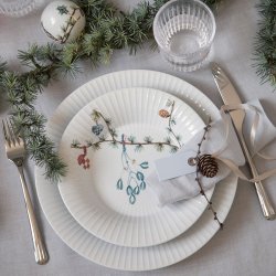 K&auml;hler Hammershi Christmas Dyb Tallerken 21 cm