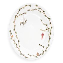 K&auml;hler Hammershi Christmas Ovalt Bordfad 27x34 cm