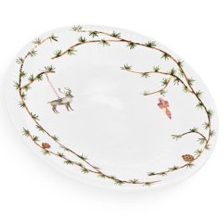 K&auml;hler Hammershi Christmas Ovalt Bordfad 27x34 cm