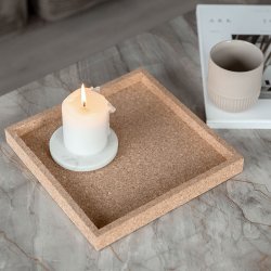 Novoform Kvadratisk Korkbakke Natur