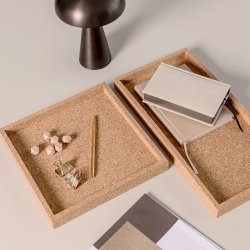 Novoform Kvadratisk Korkbakke Natur