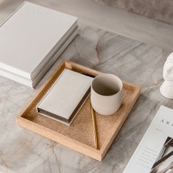 Novoform Kvadratisk Korkbakke Natur