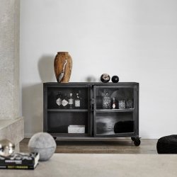 Muubs Bronx Barskab - Sort Jern