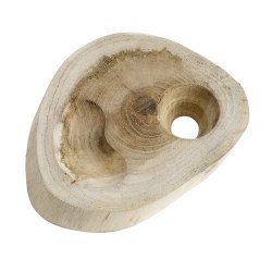 Muubs Organic ggebger i teaktr - St m. 4 stk.