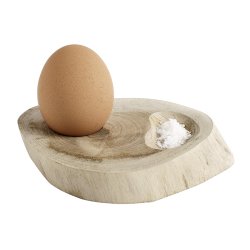 Muubs Organic ggebger i teaktr - St m. 4 stk.