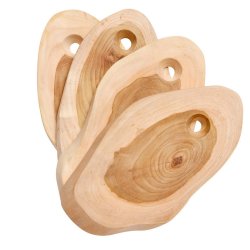 Muubs Organic Tapas Brt i Teaktr - St m. 4 stk.