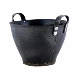 Muubs Dacarr Kurv L - Sort gummi - 29 x 40 cm.