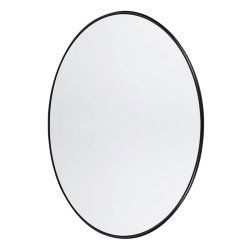 Muubs Rundt Spejl Copenhagen Large Sort - 110cm