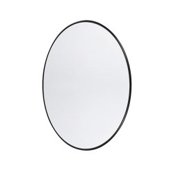 Muubs Rundt Spejl Copenhagen Small Sort - 80 cm
