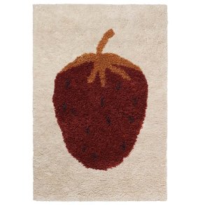 Ferm Living Kids - Fruiticana Tufted Tppe - Jordbr - Large