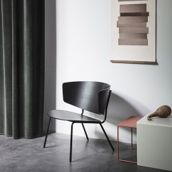 Ferm Living Herman Lounge Stol - Sort