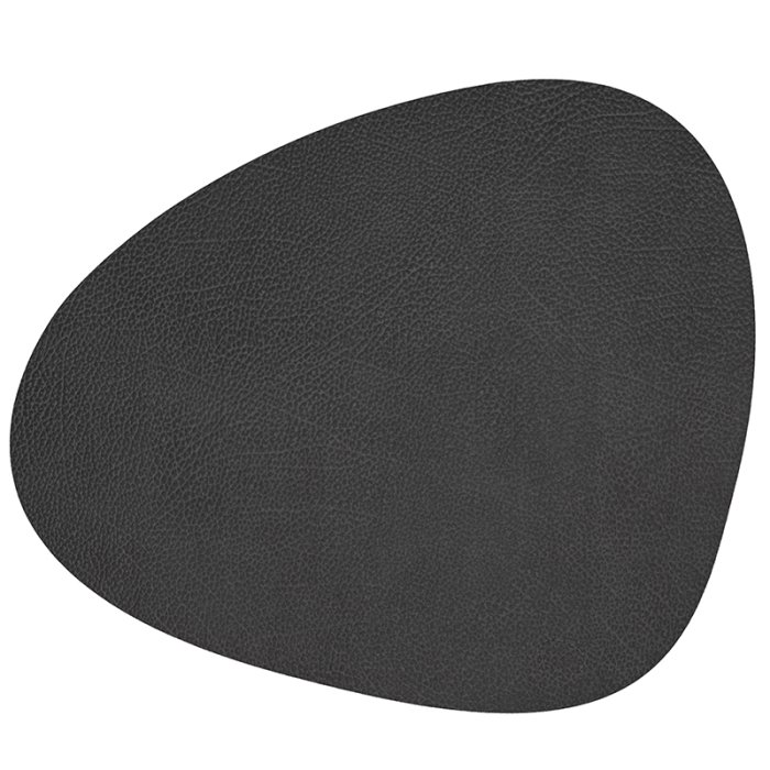 LindDNA - Dkkeserviet - Curve - Large - Hippo - Sort Anthracite