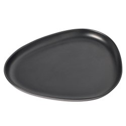 LindDNA Curve Stoneware - Platte - Sort