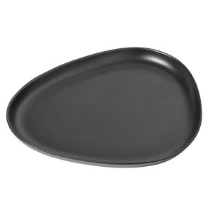 LindDNA Curve Stoneware - Platte - Sort