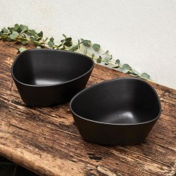 LindDNA Curve Stoneware - Mellem Skl - Sort