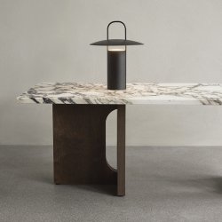 Audo Copenhagen Androgyne Lounge Sofabord Mrkbejdset Eg/Calacatta Viola