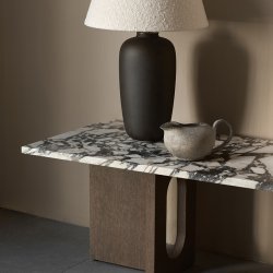 Audo Copenhagen Androgyne Lounge Sofabord Mrkbejdset Eg/Calacatta Viola