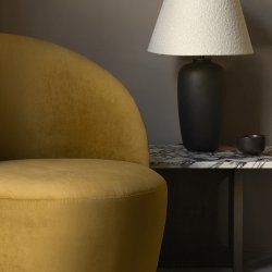 Audo Copenhagen Androgyne Lounge Sofabord Mrkbejdset Eg/Calacatta Viola