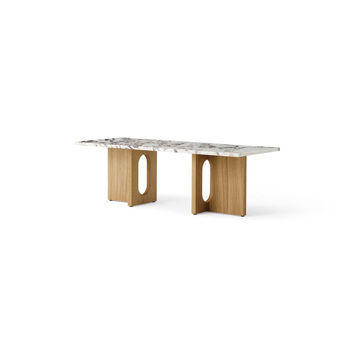 Audo Copenhagen Androgyne Lounge Sofabord Natur Eg/Calacatta Viola