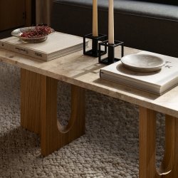 Audo Copenhagen Androgyne Lounge Sofabord Natur Eg/Kunis Breccia