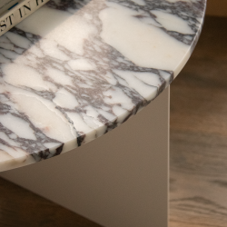 Audo Copenhagen Androgyne Marmorplade til sofabord Calacatta Viola Marble 65