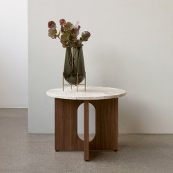 Audo Copenhagen Androgyne Sidebord Valnd/Sten Kunis Breccia 50