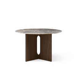 Audo Copenhagen Androgyne Spisebord Mrkbejdset Eg/Grey Galaxy 120