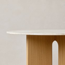 Audo Copenhagen Androgyne Spisebord Natur Eg/Kunis Breccia 120