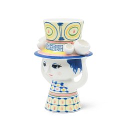 Bjrn Wiinblad Lady With Hat Vase Bl 20,5 cm