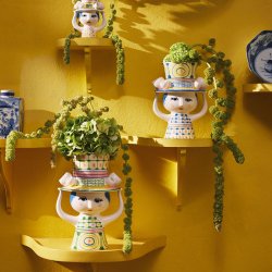 Bjrn Wiinblad Lady With Hat Vase Bl 20,5 cm