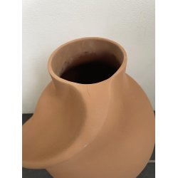 Ceramic Pirout Vase 02 - Sanded Ocker - 2-SORTERING
