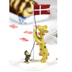 KIDS By FRIIS bordpynt, flag med giraf og abe