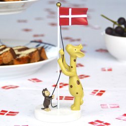 KIDS By FRIIS bordpynt, flag med giraf og abe