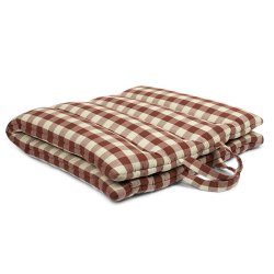 Ferm Living Bothy Check foldemadras - Cinnamon/Green